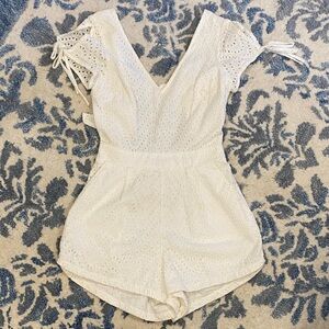 Express Ivory Eyelet Lace Outfit